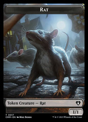 City's Blessing // Rat Double-Sided Token [Commander Masters Tokens] | Webway Games