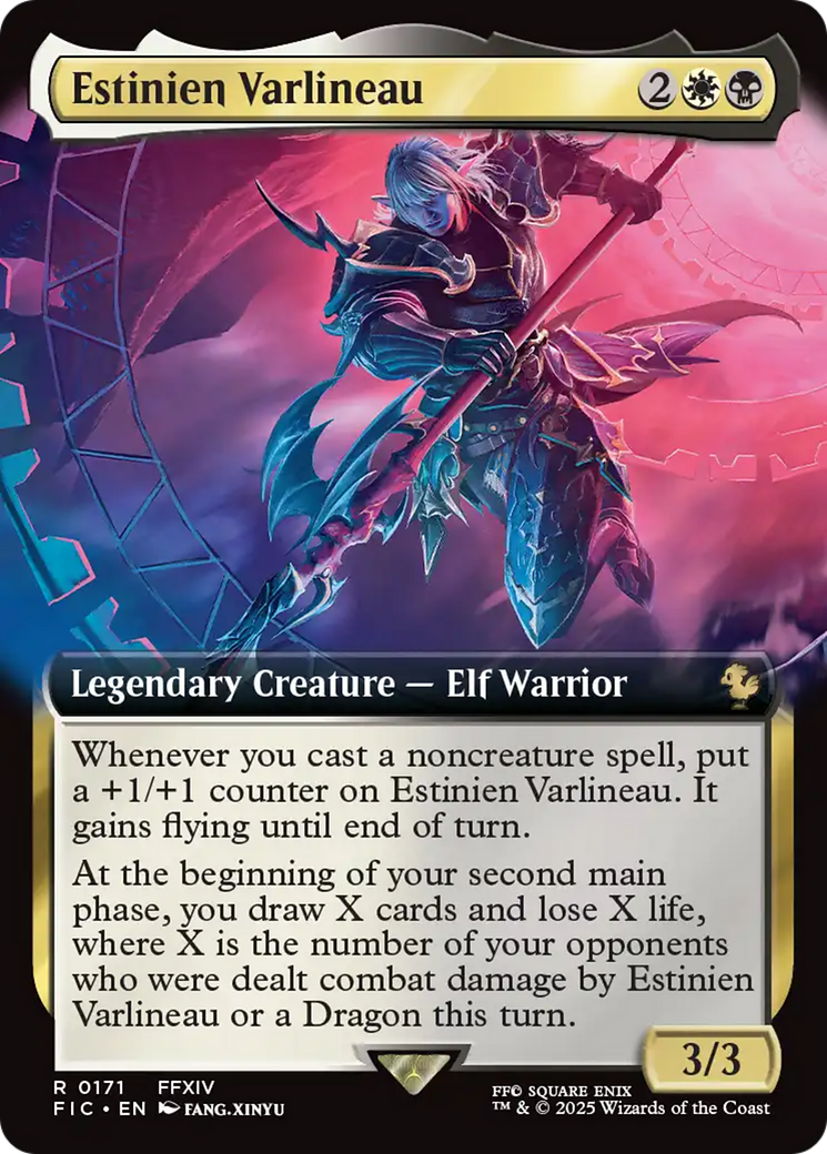 Estinien Varlineau (Extended Art) [FINAL FANTASY Commander] | Webway Games
