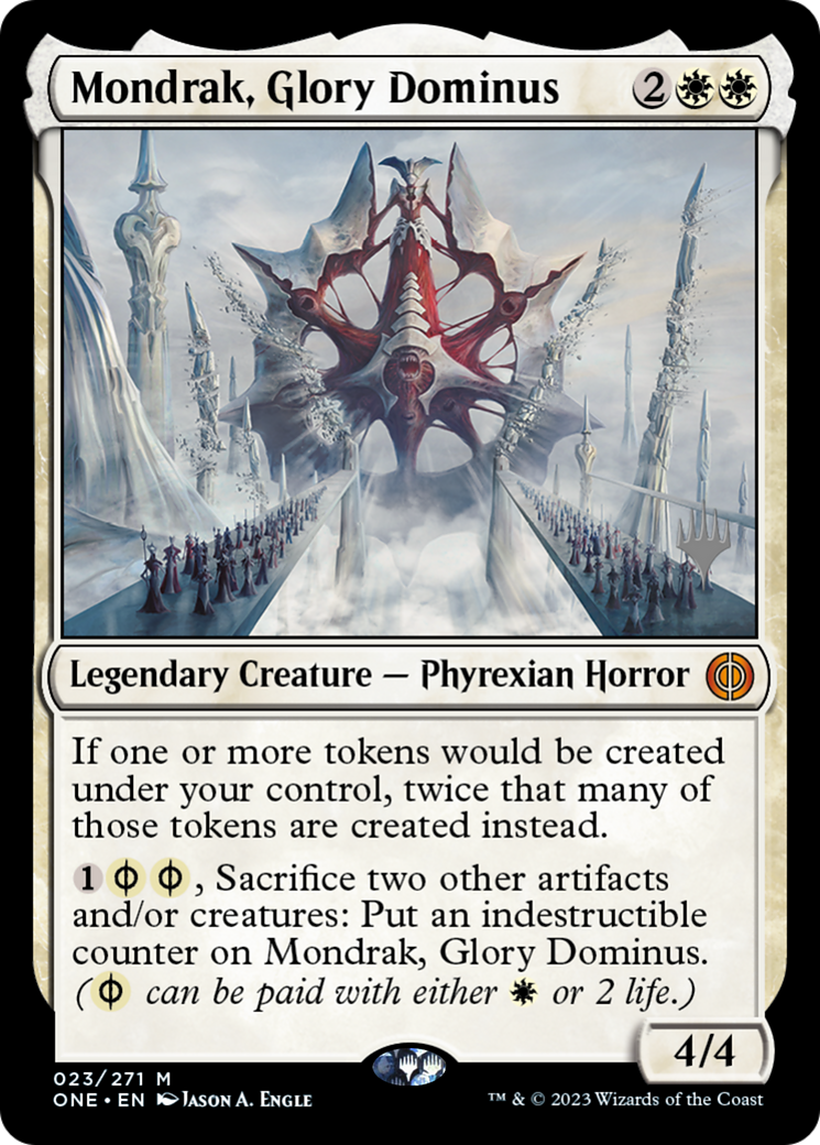 Mondrak, Glory Dominus (Promo Pack) [Phyrexia: All Will Be One Promos] | Webway Games