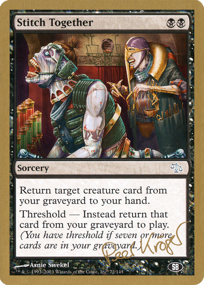 Stitch Together (Peer Kroger) (SB) [World Championship Decks 2003] | Webway Games