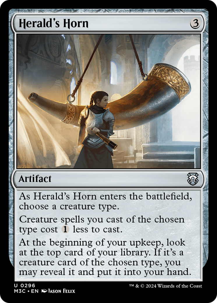 Herald's Horn (Ripple Foil) [Modern Horizons 3 Commander] | Webway Games