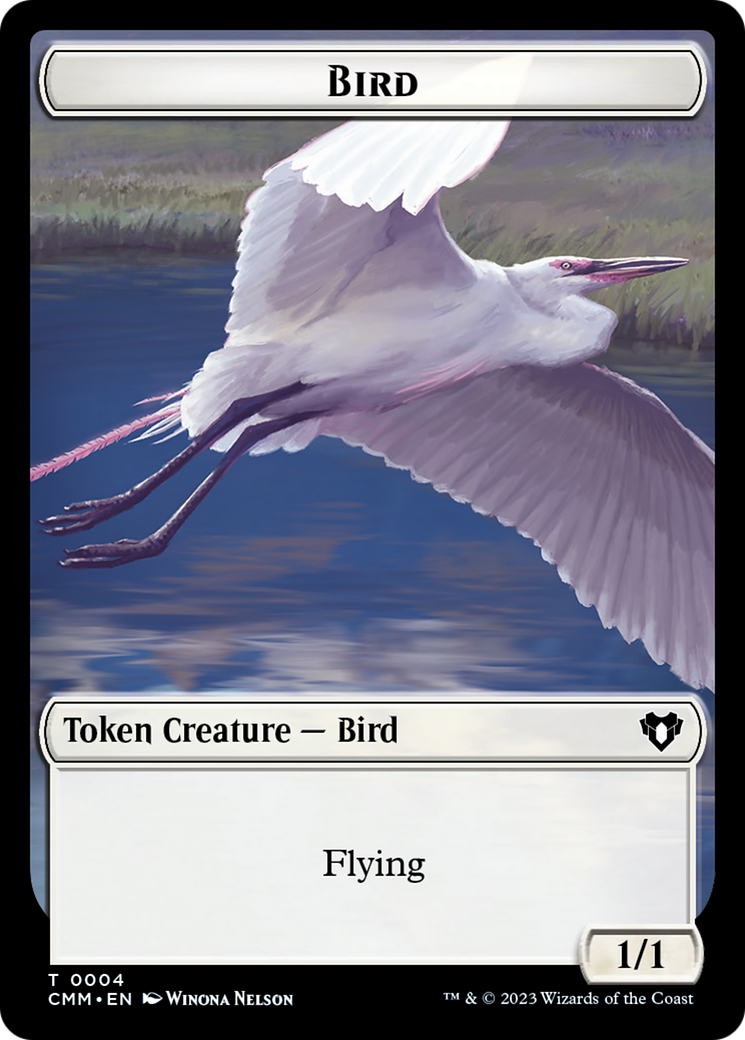 Bird Token [Commander Masters Tokens] | Webway Games