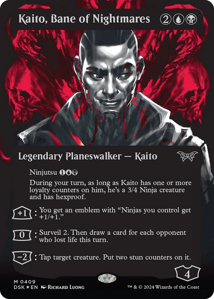 Kaito, Bane of Nightmares (Showcase) (Textured) [Duskmourn: House of Horror] | Webway Games