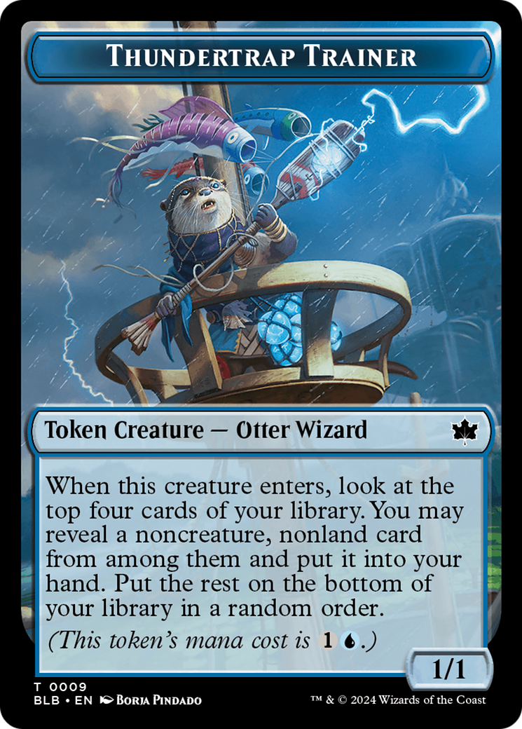 Snail // Thundertrap Trainer Double-Sided Token [Bloomburrow Tokens] | Webway Games