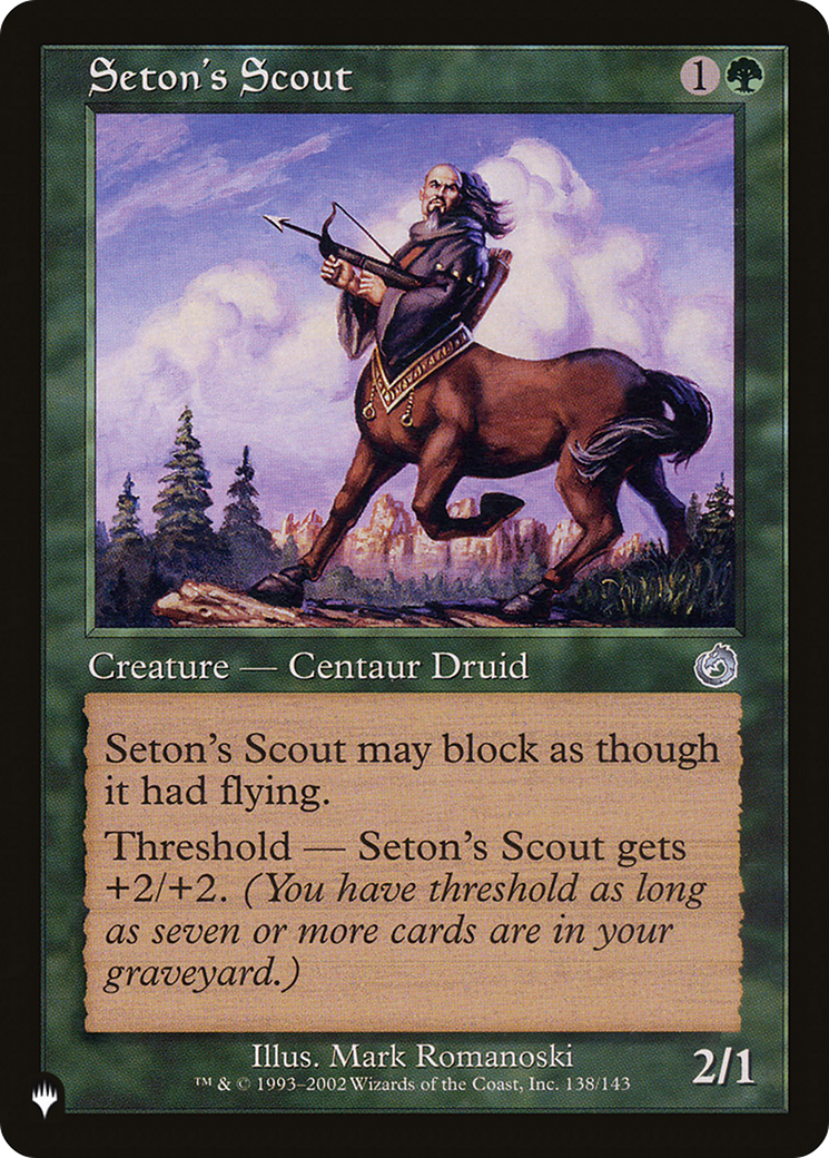 Seton's Scout [The List] | Webway Games