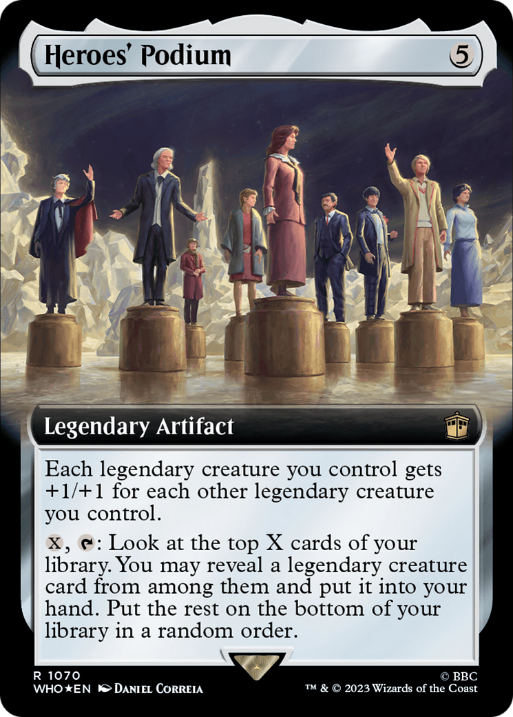 Heroes' Podium (Extended Art) (Surge Foil) [Doctor Who] | Webway Games