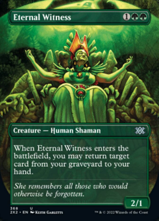 Eternal Witness (Borderless Alternate Art) [Double Masters 2022] | Webway Games