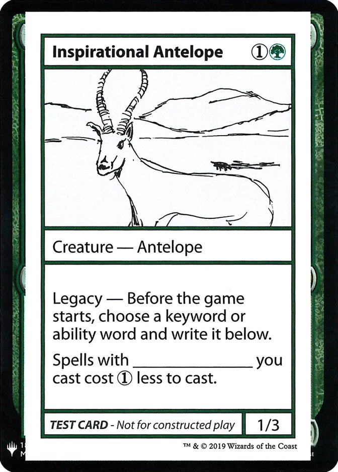 Inspirational Antelope [Mystery Booster Playtest Cards] | Webway Games
