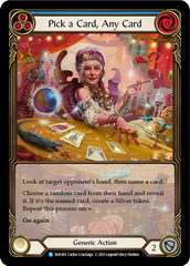 Pick a Card, Any Card (Blue) [EVR169] (Everfest)  1st Edition Extended Art Rainbow Foil | Webway Games