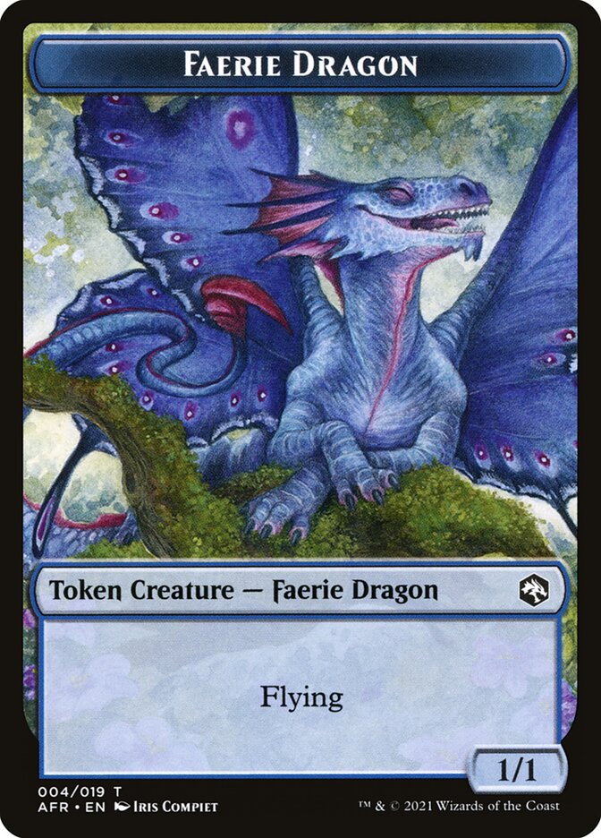 Spider // Faerie Dragon Double-Sided Token [Dungeons & Dragons: Adventures in the Forgotten Realms Tokens] | Webway Games