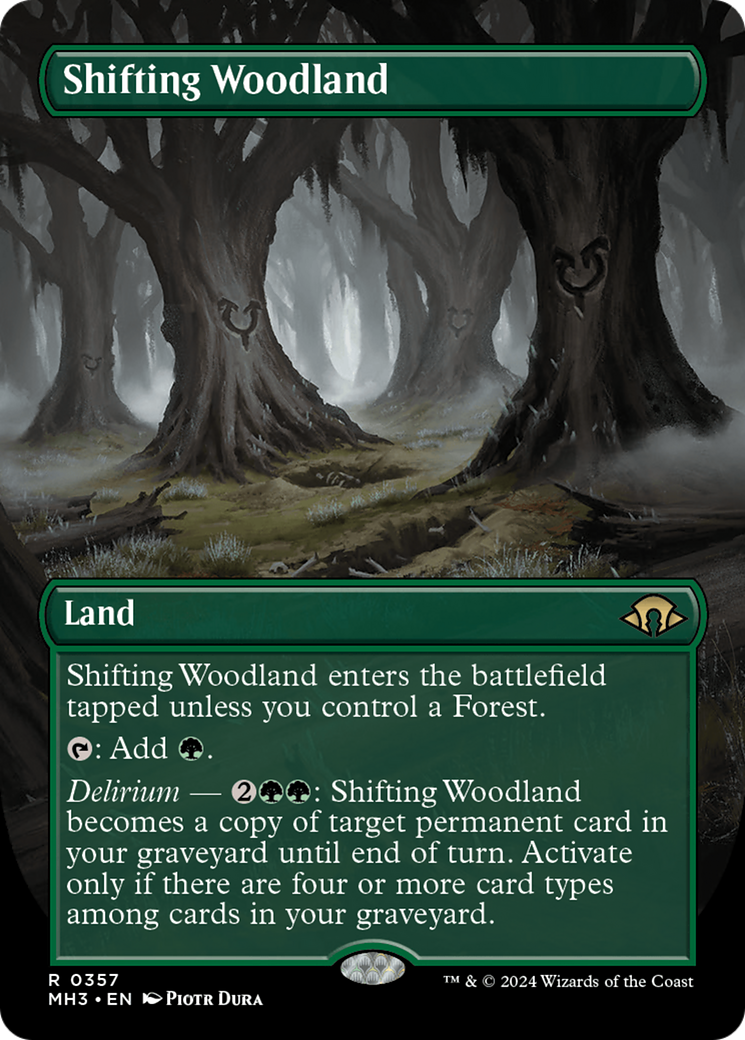 Shifting Woodland (Borderless) [Modern Horizons 3] | Webway Games