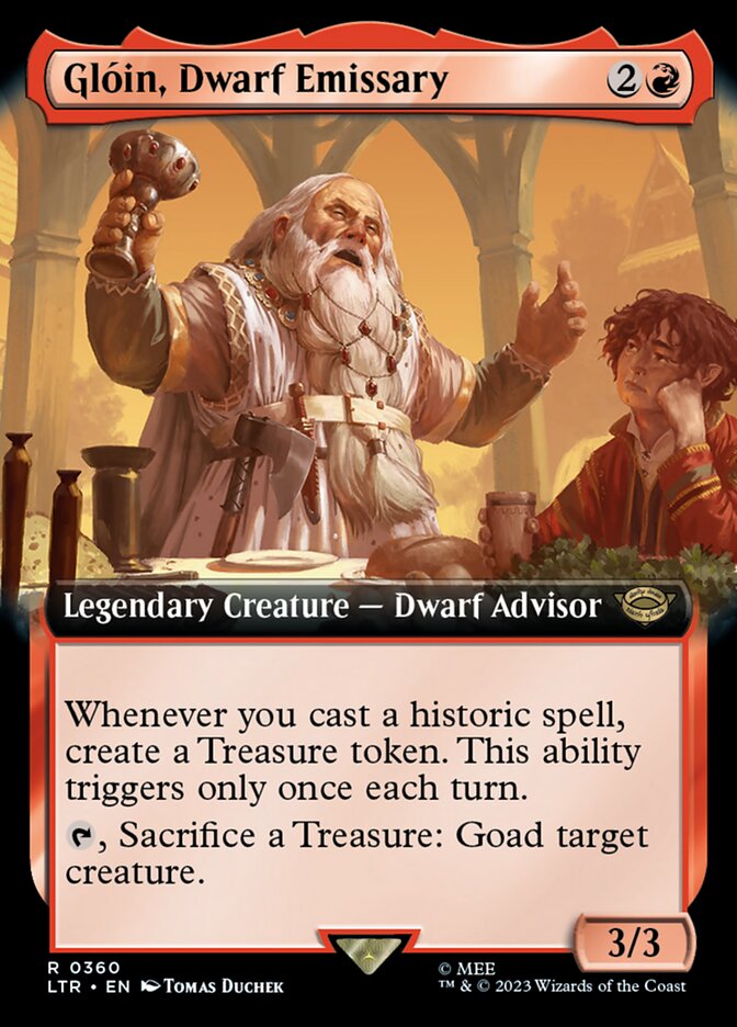 Gloin, Dwarf Emissary (Extended Art) [The Lord of the Rings: Tales of Middle-Earth] | Webway Games