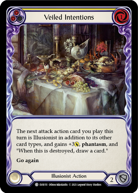 Veiled Intentions (Yellow) [EVR151] (Everfest)  1st Edition Normal | Webway Games