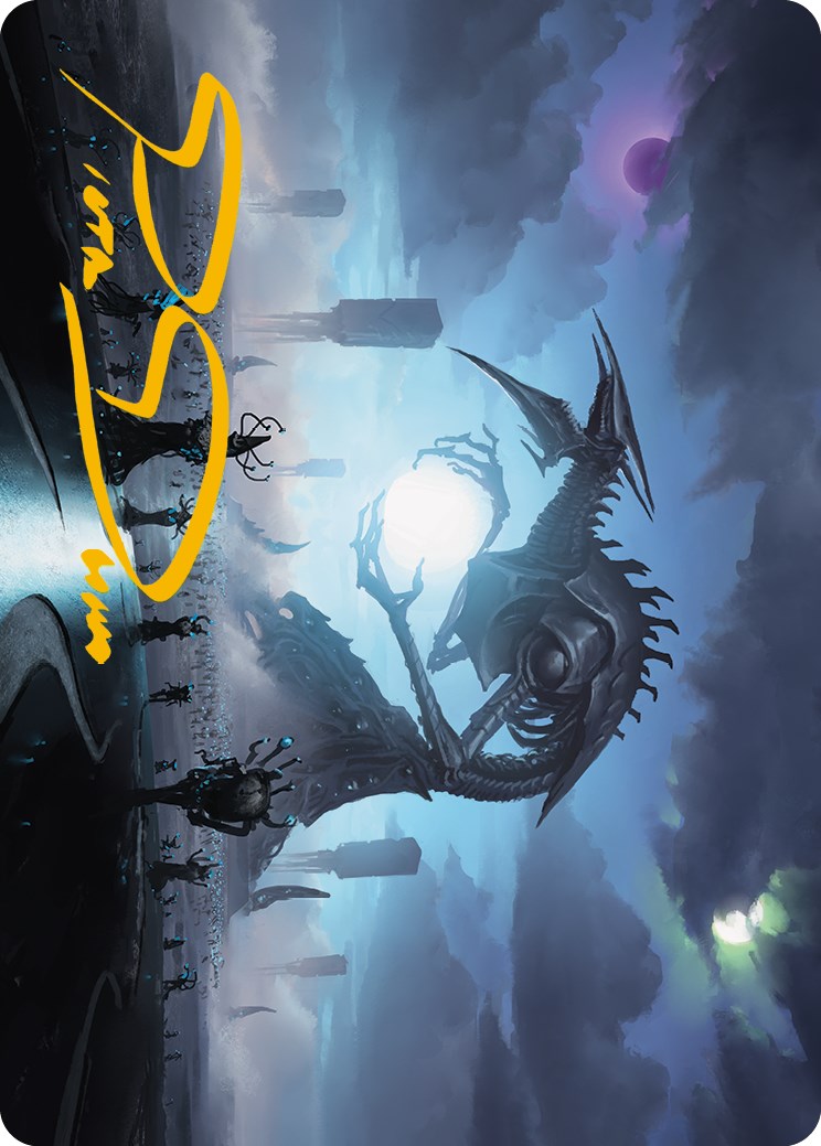 Blue Sun's Twilight Art Card (Gold-Stamped Signature) [Phyrexia: All Will Be One Art Series] | Webway Games