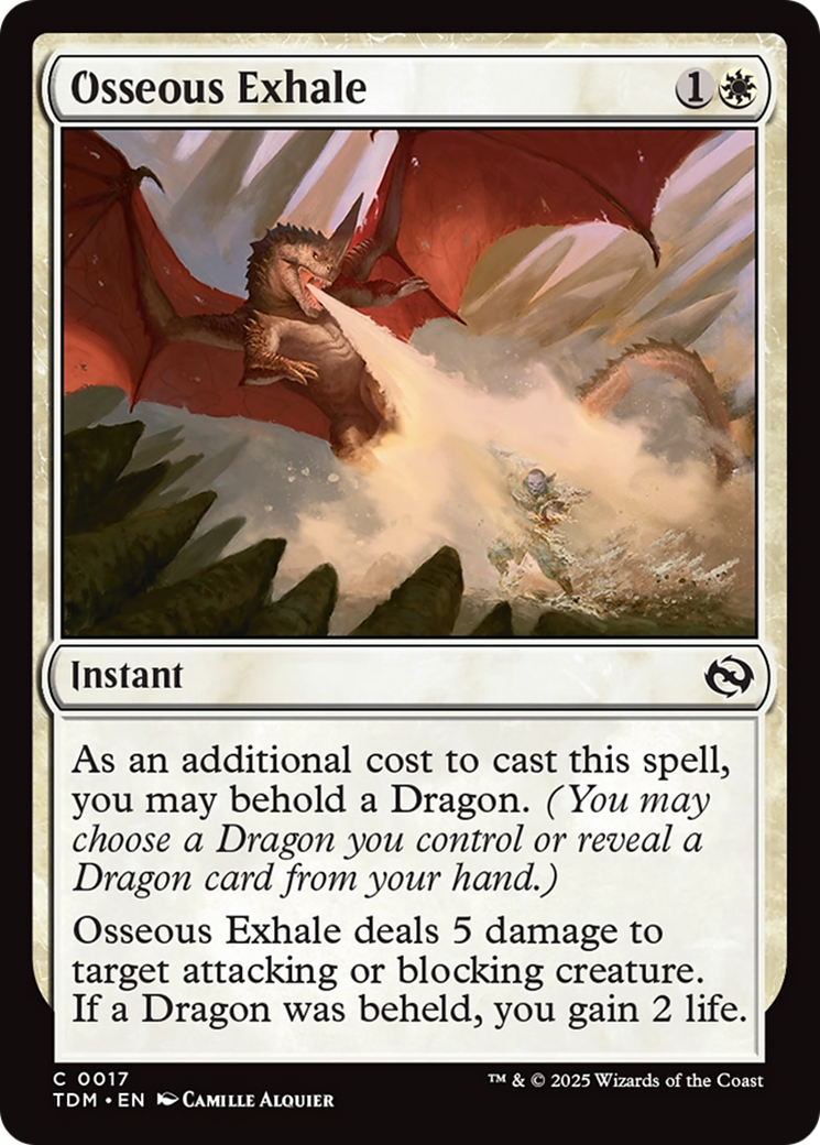 Osseous Exhale [Tarkir: Dragonstorm] | Webway Games