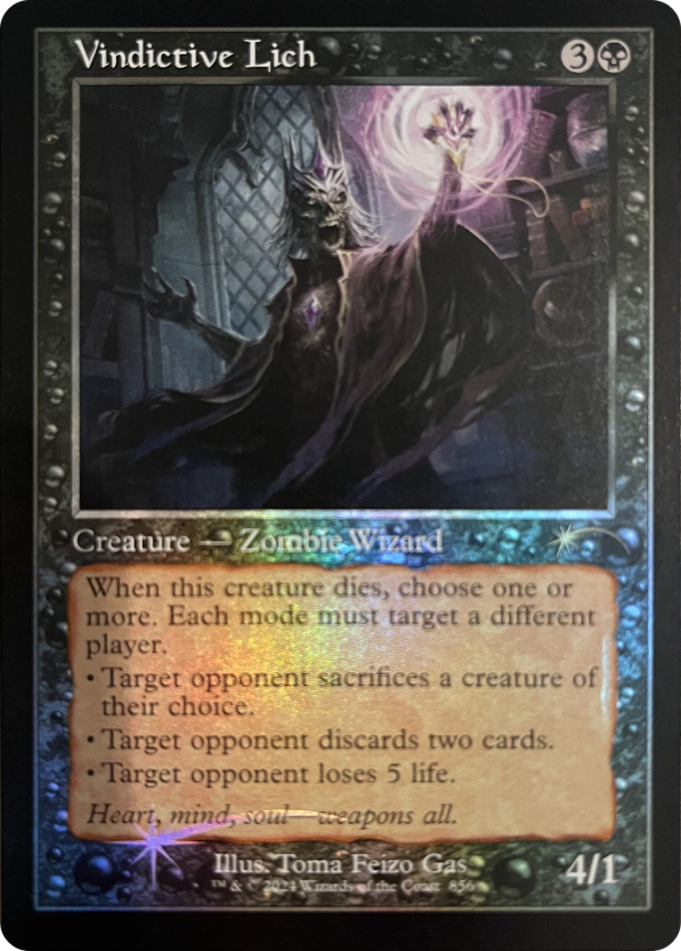 Vindictive Lich (Retro Frame) [Secret Lair Drop Series] | Webway Games
