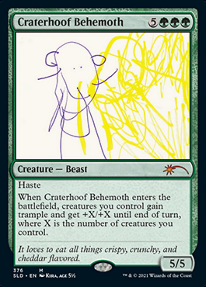 Craterhoof Behemoth (376) [Secret Lair Drop Series] | Webway Games