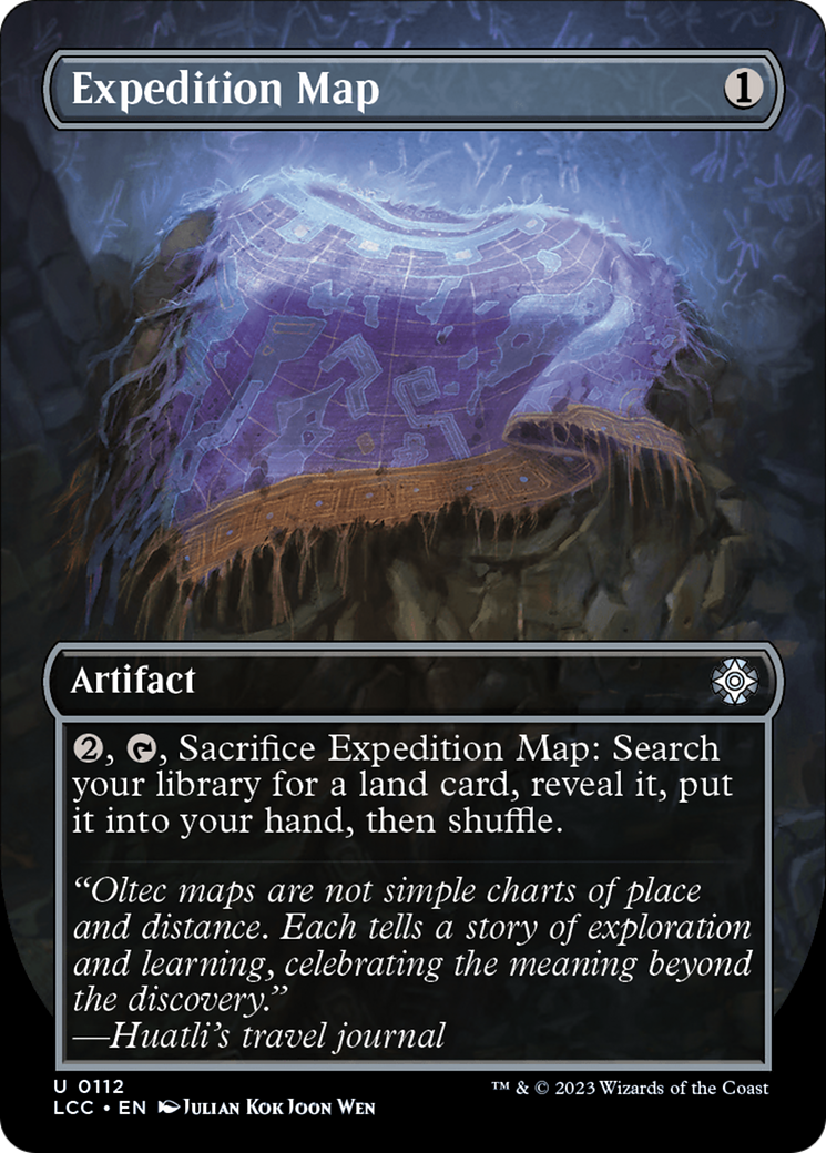 Expedition Map (Borderless) [The Lost Caverns of Ixalan Commander] | Webway Games