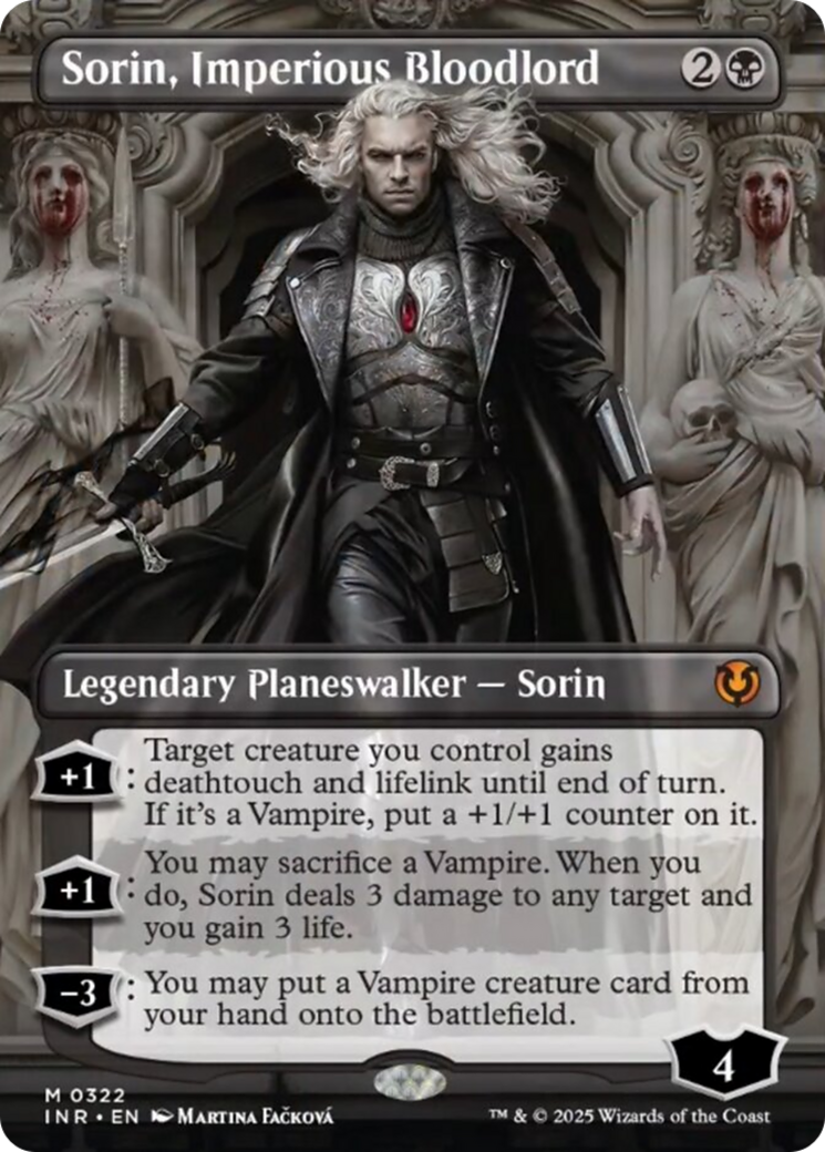 Sorin, Imperious Bloodlord (Borderless) [Innistrad Remastered] | Webway Games