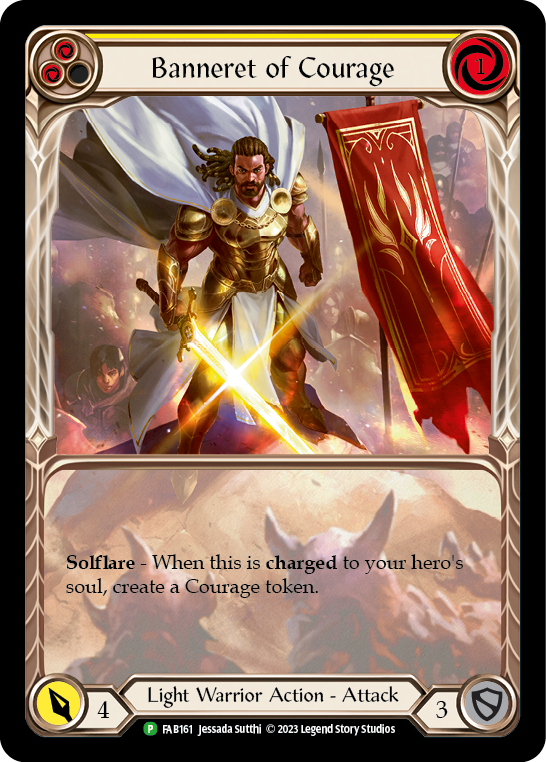 Banneret of Courage [FAB161] (Promo)  Rainbow Foil | Webway Games
