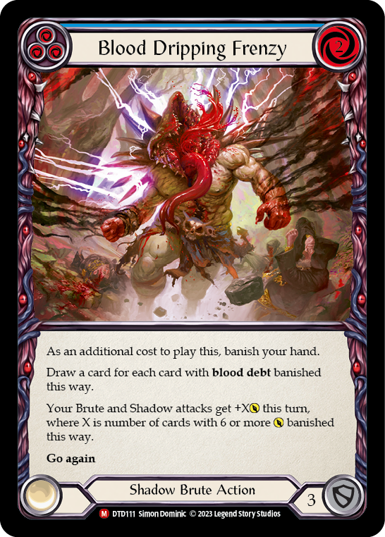 Blood Dripping Frenzy [DTD111] (Dusk Till Dawn)  Rainbow Foil | Webway Games