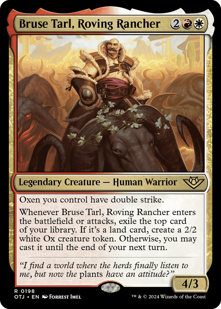 Bruse Tarl, Roving Rancher [Outlaws of Thunder Junction] | Webway Games