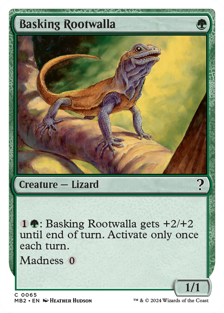 Basking Rootwalla (White Border) [Mystery Booster 2] | Webway Games