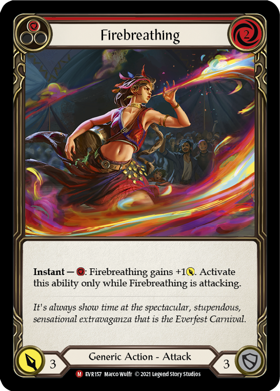 Firebreathing [EVR157] (Everfest)  1st Edition Rainbow Foil | Webway Games