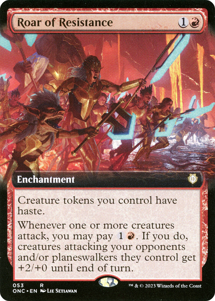 Roar of Resistance (Extended Art) [Phyrexia: All Will Be One Commander] | Webway Games