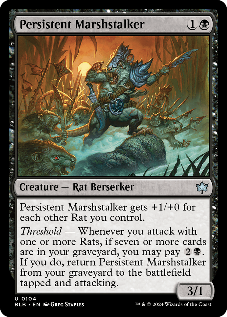 Persistent Marshstalker [Bloomburrow] | Webway Games