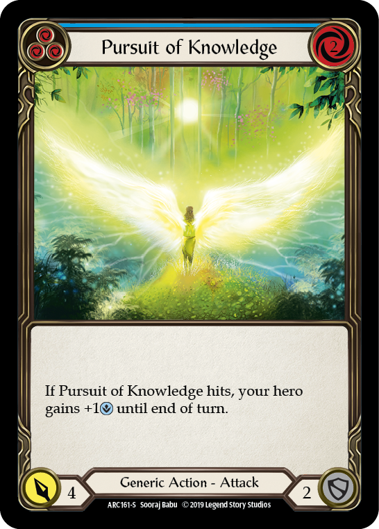 Pursuit of Knowledge [ARC161-S] (Arcane Rising)  1st Edition Rainbow Foil | Webway Games
