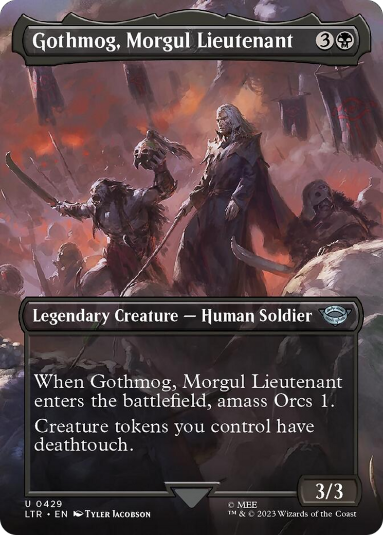 Gothmog, Morgul Lieutenant (Borderless Alternate Art) [The Lord of the Rings: Tales of Middle-Earth] | Webway Games