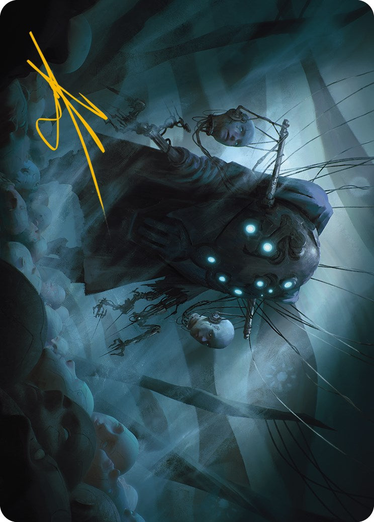 Meldweb Curator Art Card (Gold-Stamped Signature) [Phyrexia: All Will Be One Art Series] | Webway Games