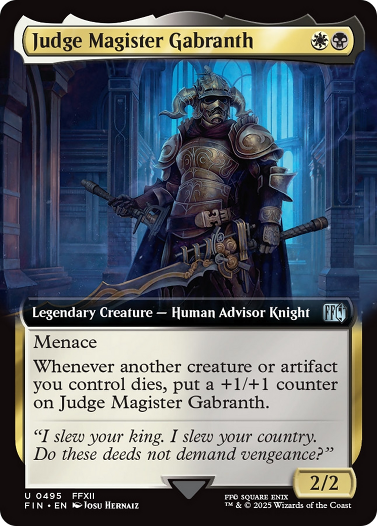 Judge Magister Gabranth (Extended Art) [FINAL FANTASY] | Webway Games