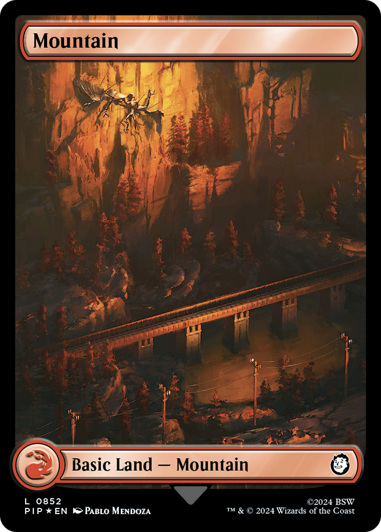 Mountain (0852) (Surge Foil) [Fallout] | Webway Games