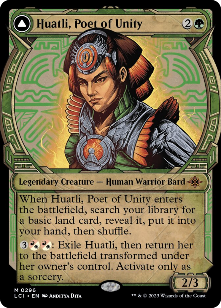 Huatli, Poet of Unity // Roar of the Fifth People (Showcase) [The Lost Caverns of Ixalan] | Webway Games