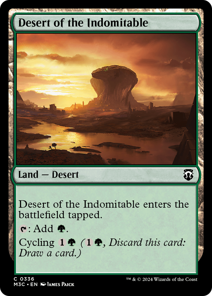 Desert of the Indomitable (Ripple Foil) [Modern Horizons 3 Commander] | Webway Games
