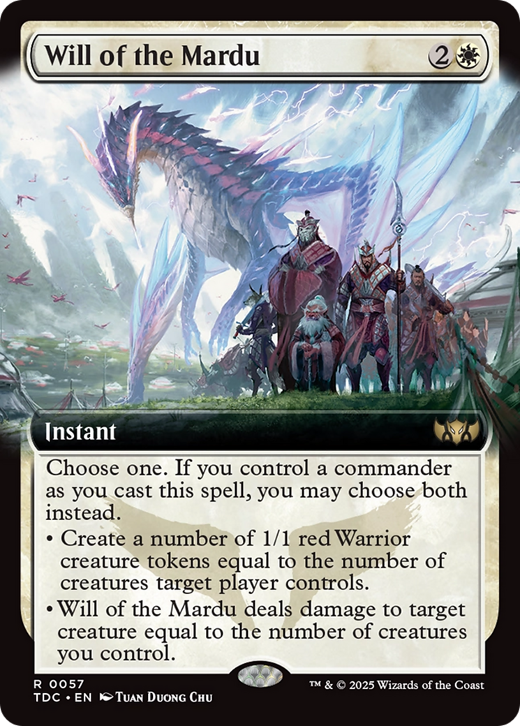 Will of the Mardu (Extended Art) [Tarkir: Dragonstorm Commander] | Webway Games