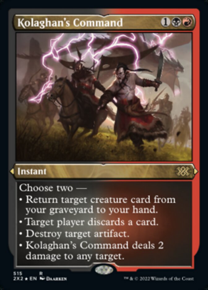 Kolaghan's Command (Foil Etched) [Double Masters 2022] | Webway Games