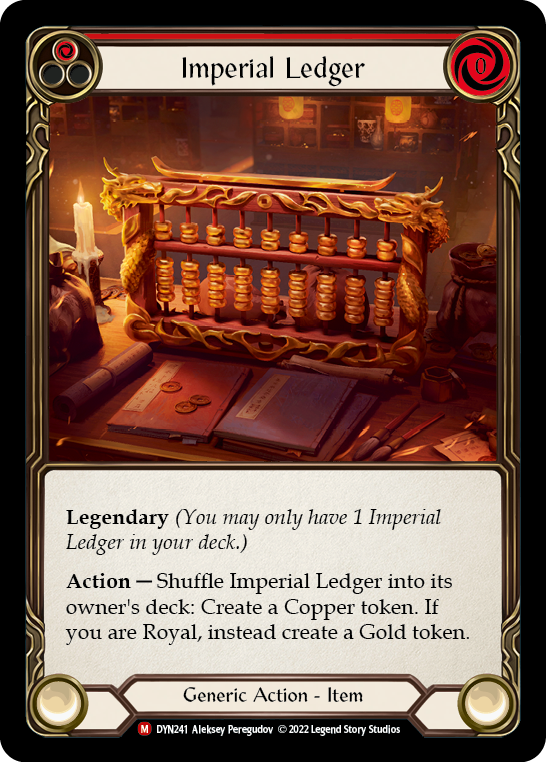 Imperial Ledger [DYN241] (Dynasty)  Cold Foil | Webway Games
