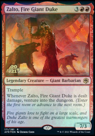 Zalto, Fire Giant Duke [Dungeons & Dragons: Adventures in the Forgotten Realms Prerelease Promos] | Webway Games