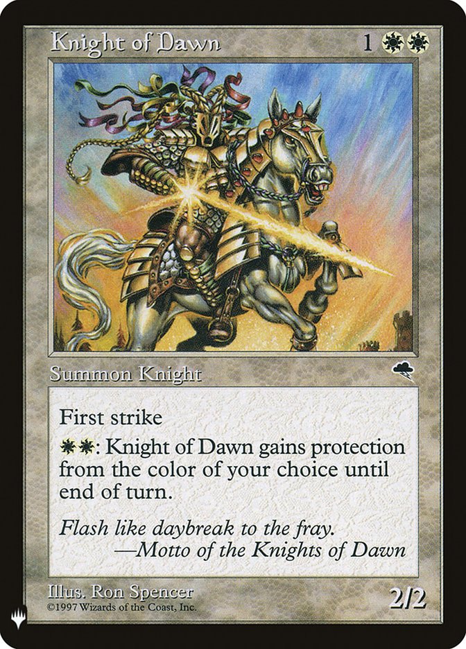Knight of Dawn [Mystery Booster] | Webway Games