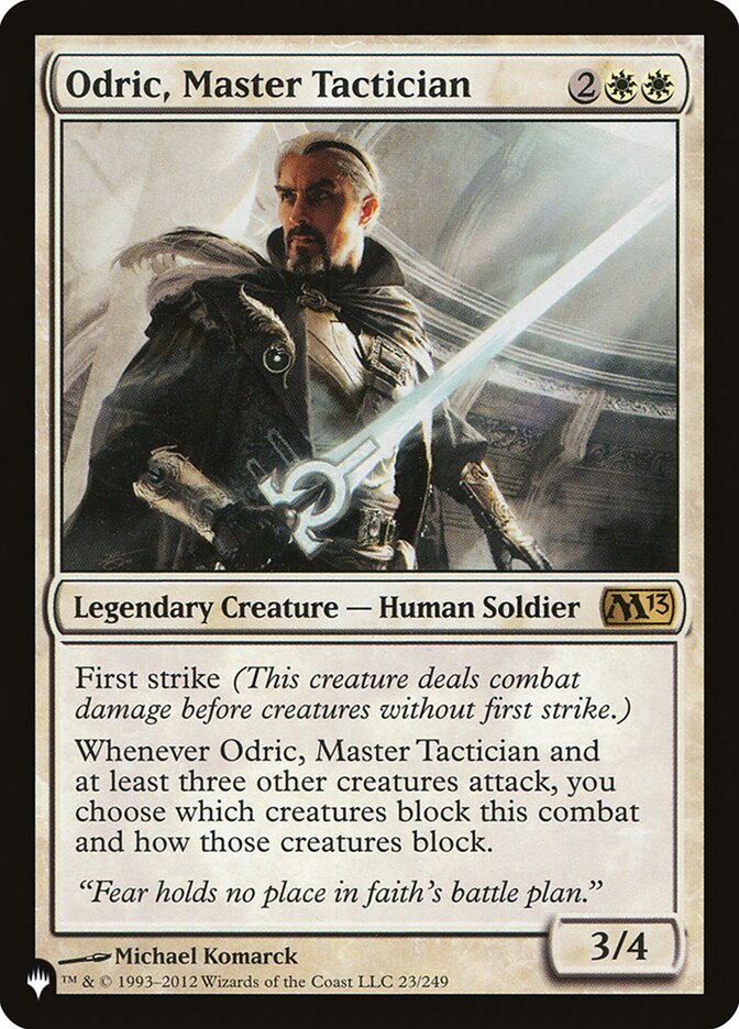 Odric, Master Tactician [The List] | Webway Games
