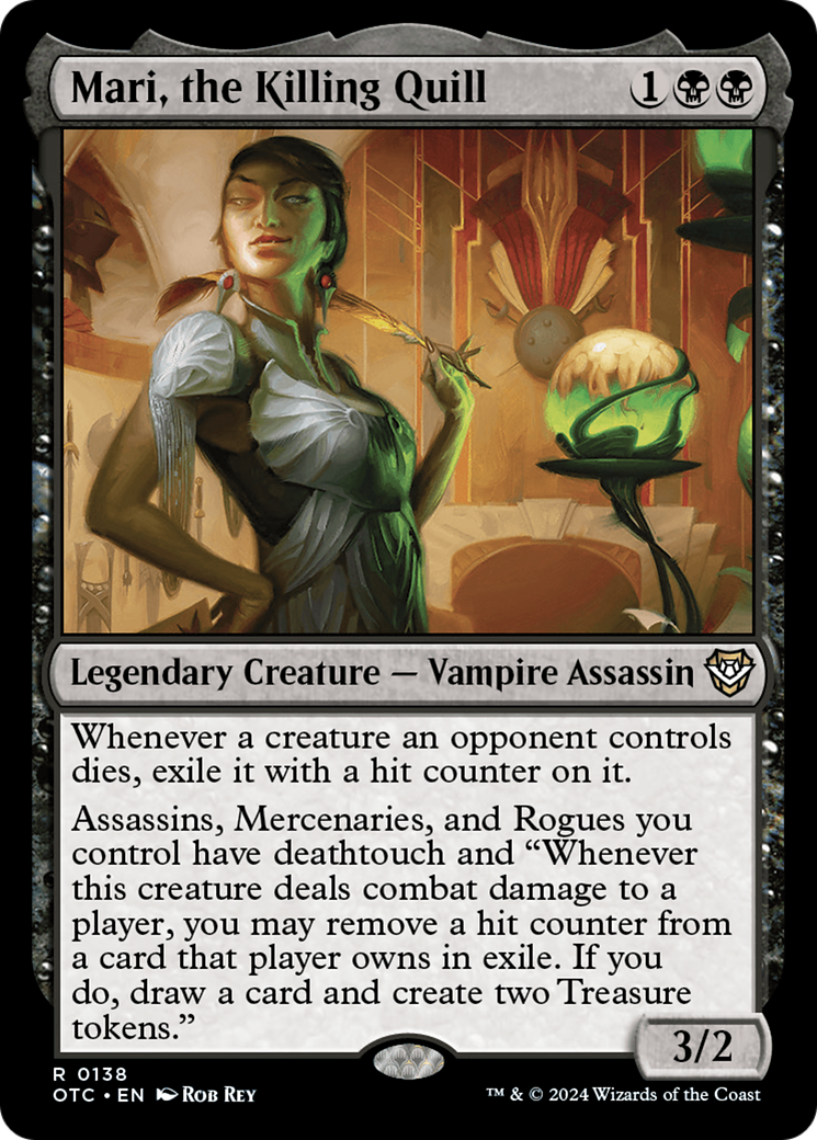 Mari, the Killing Quill [Outlaws of Thunder Junction Commander] | Webway Games
