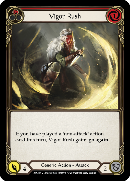 Vigor Rush (Red) [ARC197-C] (Arcane Rising)  1st Edition Normal | Webway Games