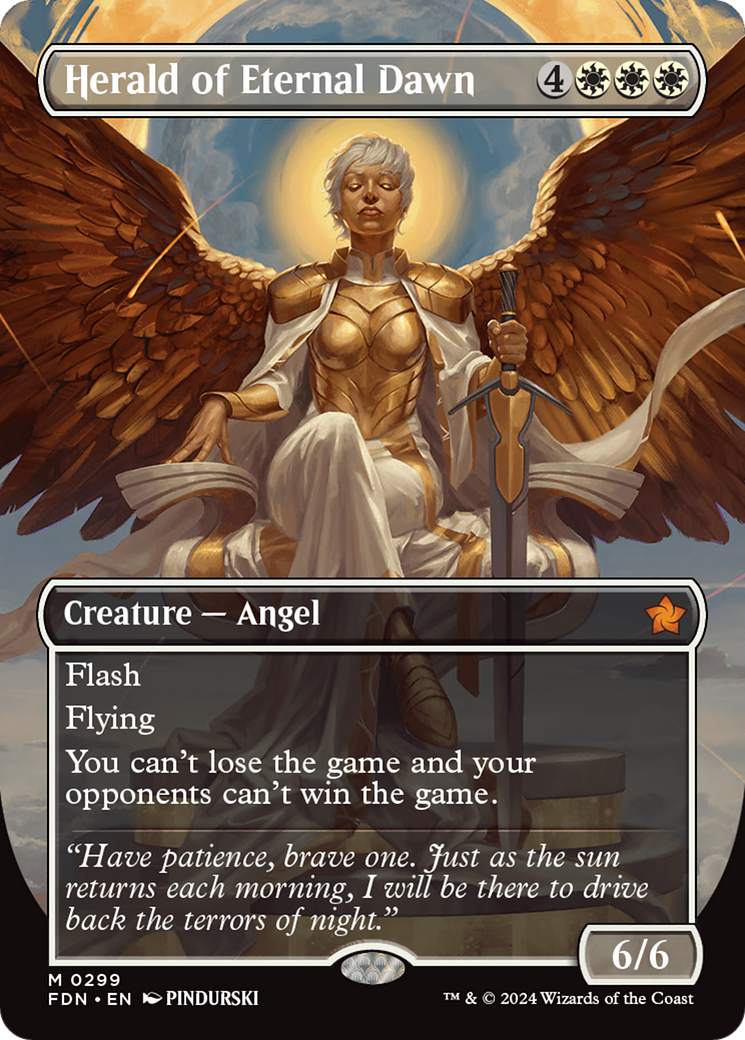 Herald of Eternal Dawn (Borderless) [Foundations] | Webway Games