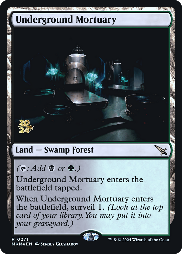 Underground Mortuary [Murders at Karlov Manor Prerelease Promos] | Webway Games