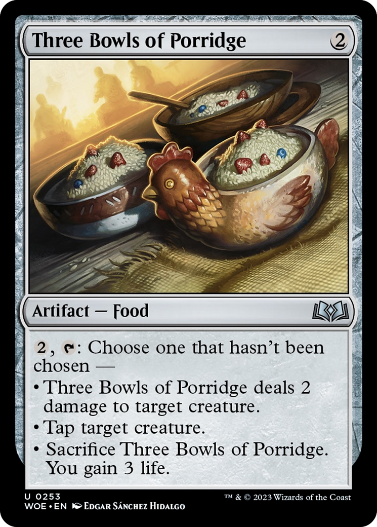 Three Bowls of Porridge [Wilds of Eldraine] | Webway Games