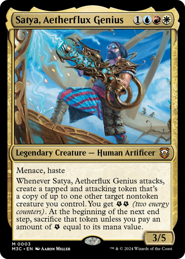 Satya, Aetherflux Genius [Modern Horizons 3 Commander] | Webway Games