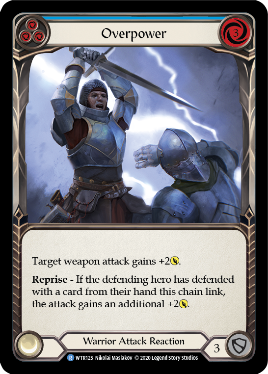 Overpower (Blue) [U-WTR125] (Welcome to Rathe Unlimited)  Unlimited Normal | Webway Games
